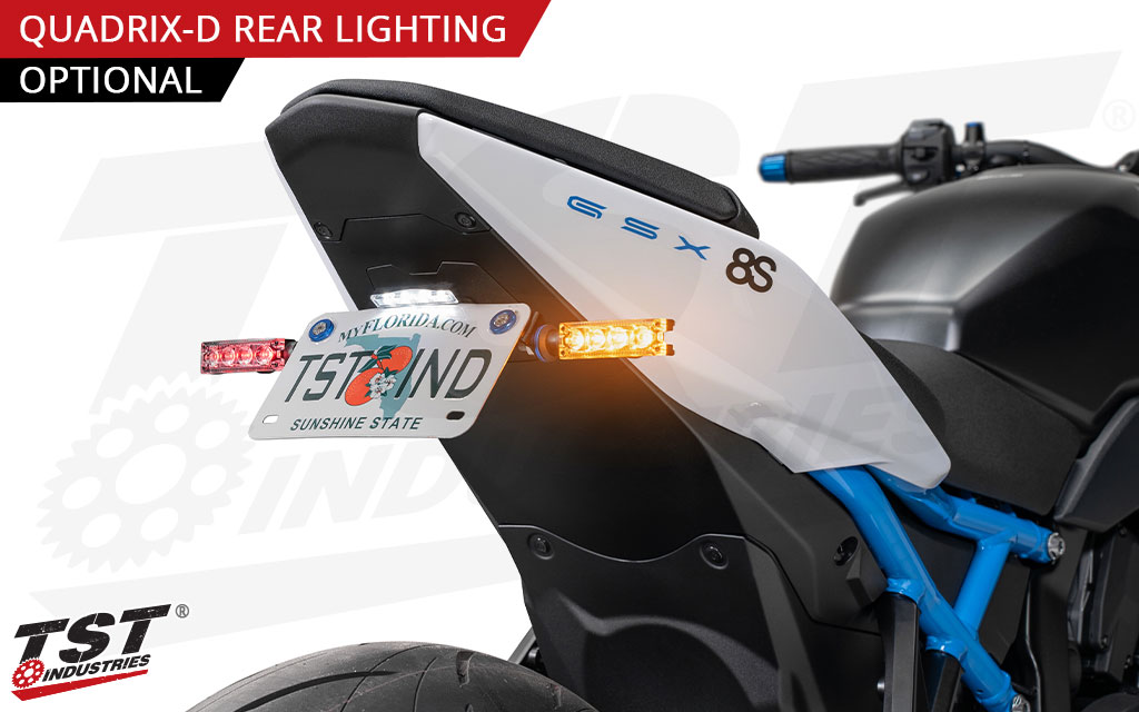 Bright Turn Signal Activation Keeps Rear Lighting Bulk To A Minimum on your Suzuki GSX-8S / GSX-8R.