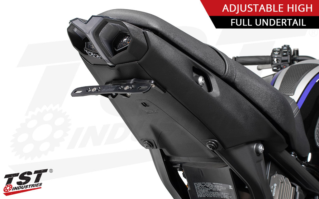Retain The Adjustable License Plate Angle On Your MT-09 And Upgrade Your Undertail With The TST Full Undertail.