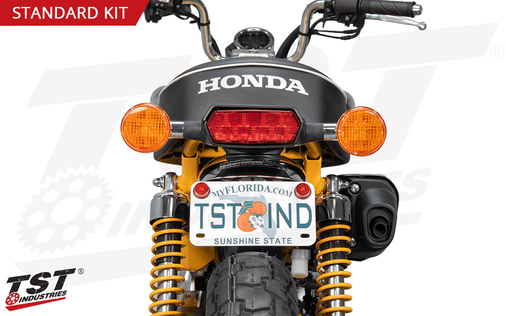 Mount your license plate in a stock location without having to do any drilling.