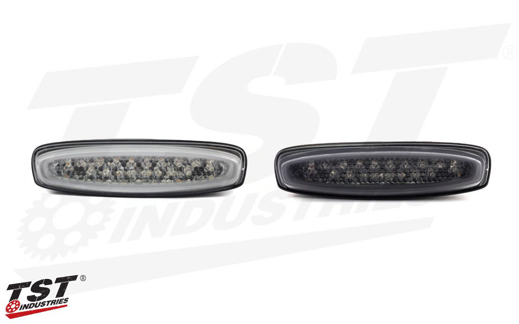Select between our clear or smoked lens LED Integrated Tail Light.