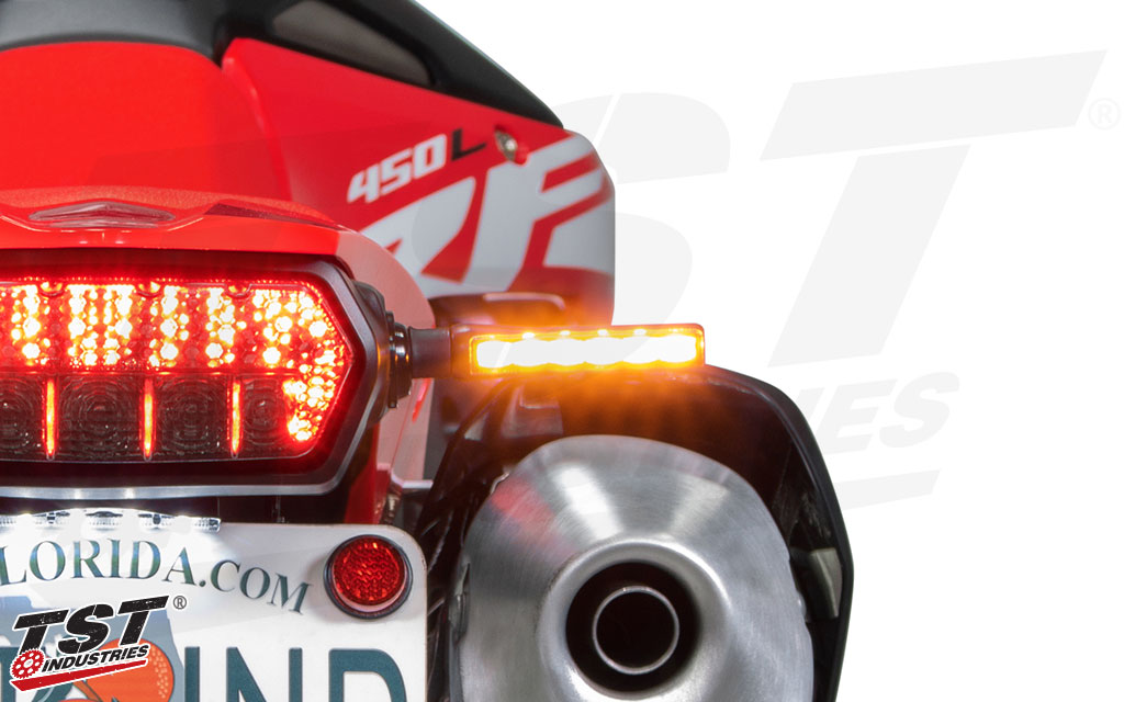 BL6 LED Pod Turn Signals on the 2019+ Honda CRF450L.
