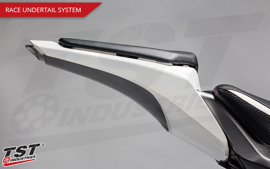 The TST Race Undertail System is perfect for CBR1000RR's with a low mount license plate or other plate placement.