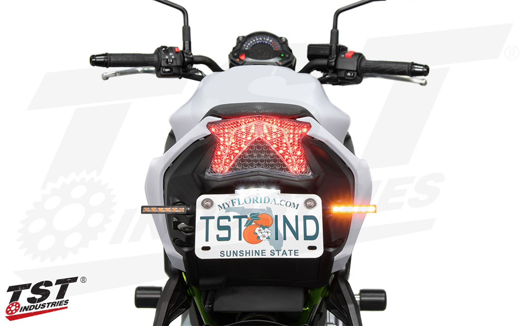Bright turn signals aid in visibility and safety - BL6 option shown.