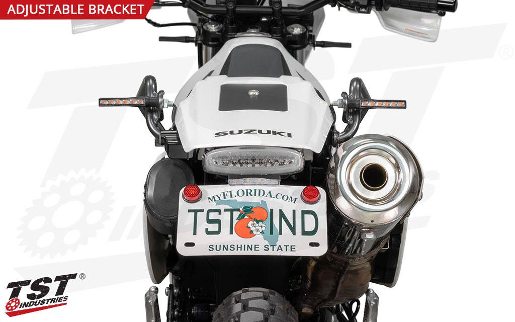 Upgrade your Suzuki DR650 with TST Industries. - License Plate Light and Rear Turn Signals sold separately 