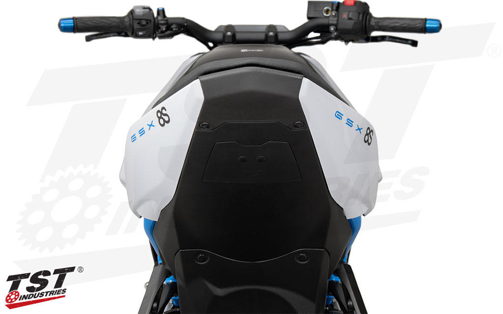 Seal off gap on your GSX-8S / GSX-8R undertail with our exclusive TST Undertail Closeout.