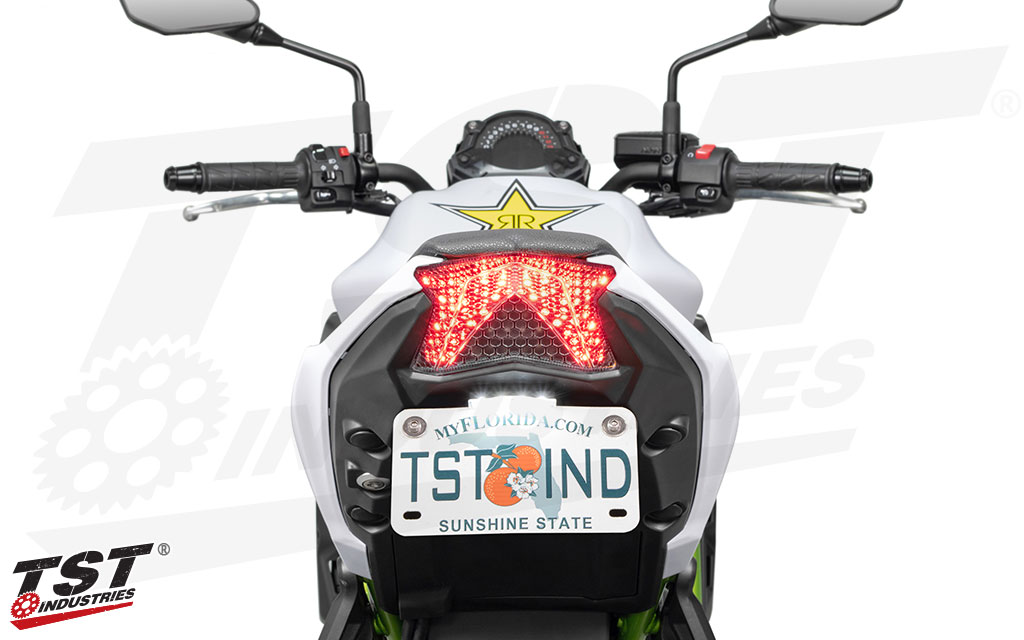 Plug and play wiring makes the Integrated Tail Light installation process a simple and easy task on your Ninja 650 / Z650.