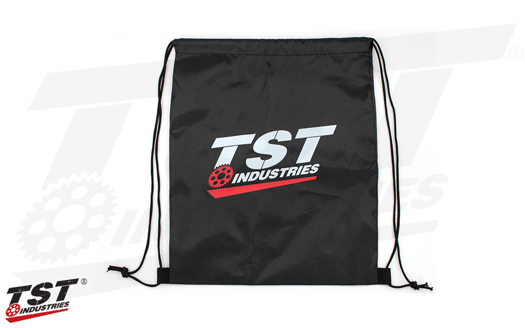 Take your TST parts to go with the TST Drawstring Bag.