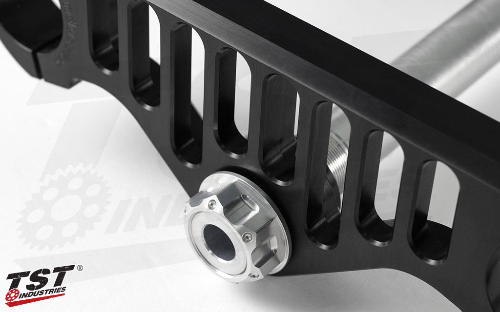 Precision engineering and manufacturing provides real handling improvements during cornering and intense lean angles.