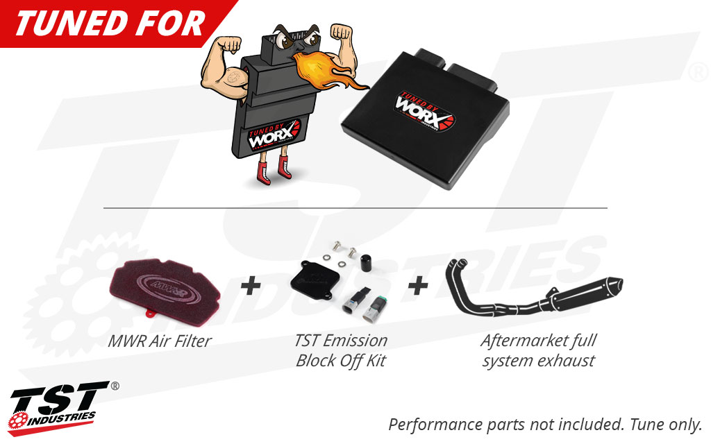 This tune was developed for the items shown.