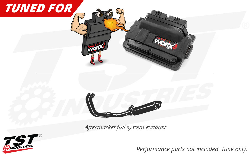 This tune was developed to be paired with a full system exhaust.