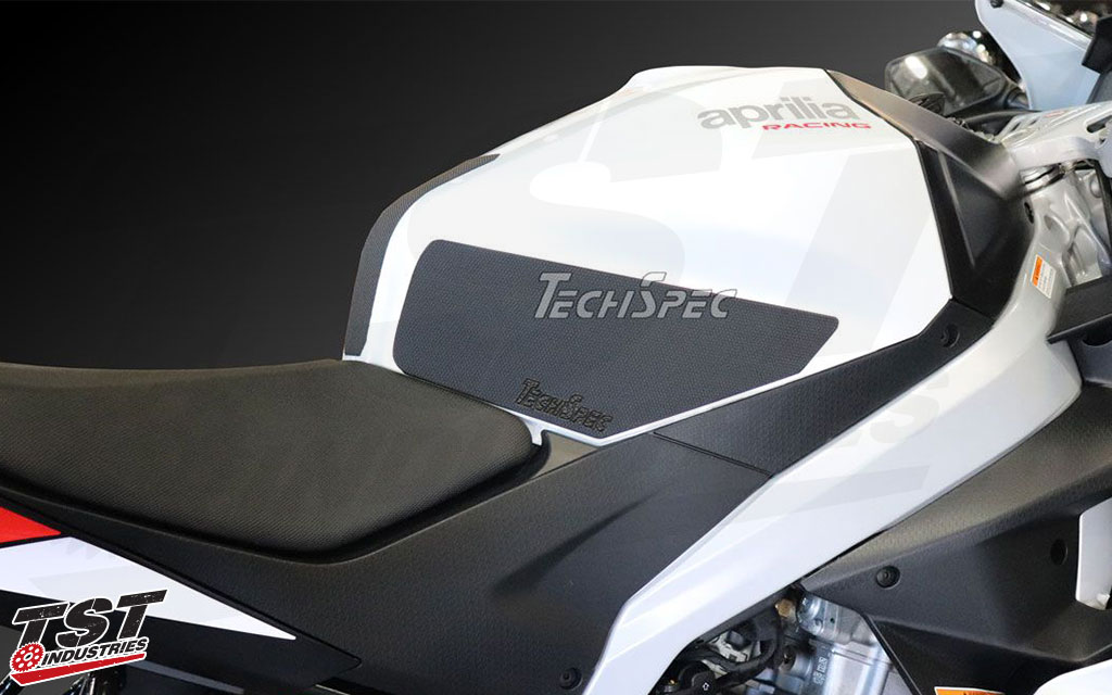 Upgrade your Aprilia RS 457 with XL2 TechSpec Gripster Tank Grips.
