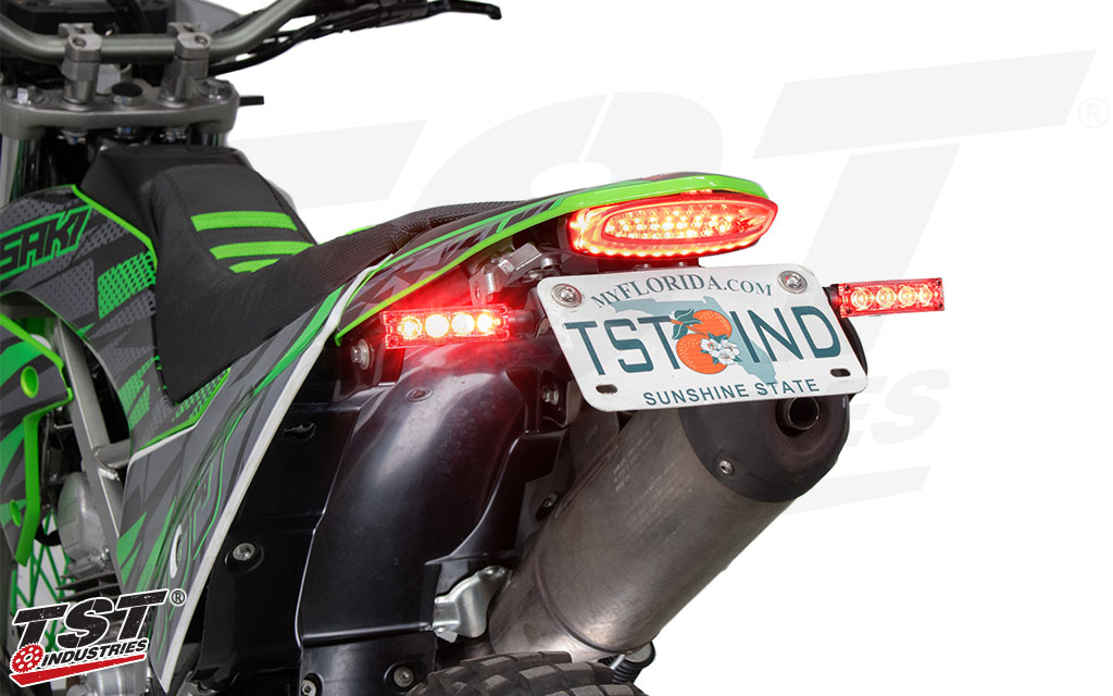 Pair Quadrix-D Integrated LED Turn Signals with your OEM or aftermarket brake light.