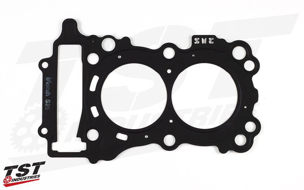 Precision treated surface ensures a high quality gasket for your Yamaha R3 / MT-03.