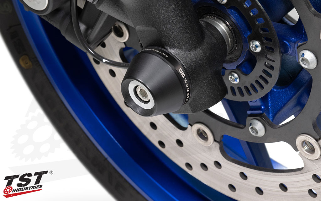 Womet-Tech fork sliders install in minutes on the Yamaha R7.