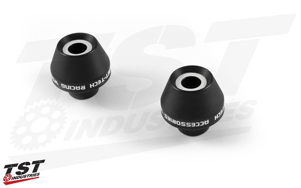 Robust delrin sliders protect your swingarm and surrounding components. 
