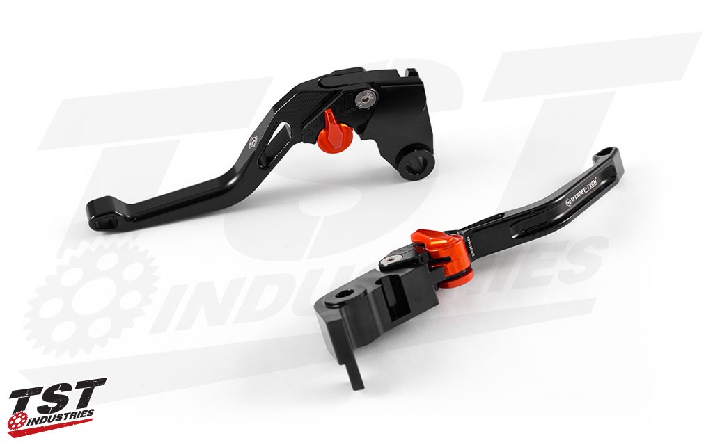 Includes black anodized clutch and brake lever.