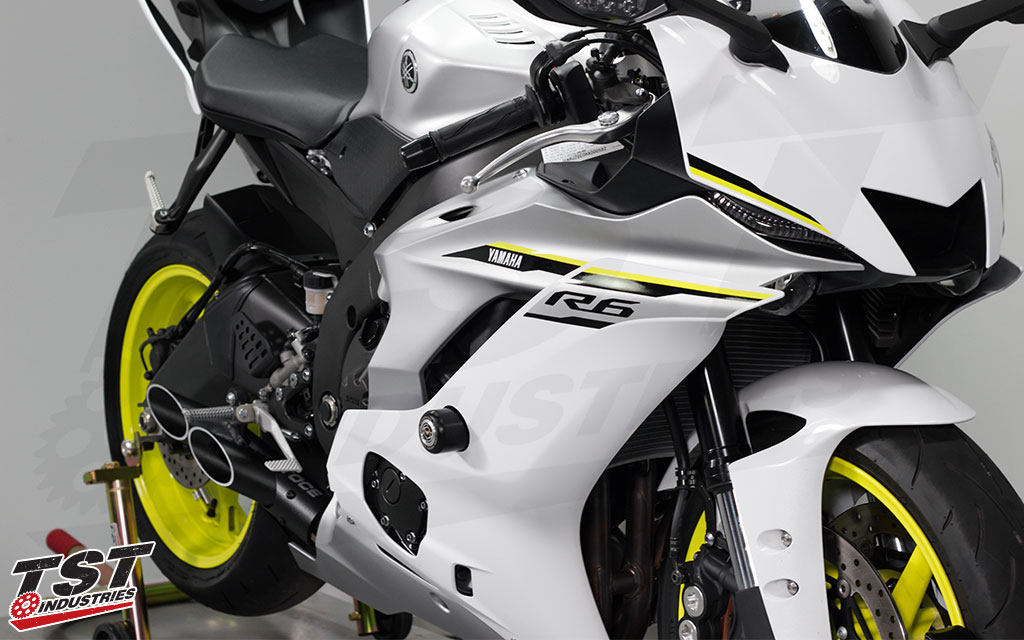 Protect your fairings and controls with Womet-Tech Frame Sliders.