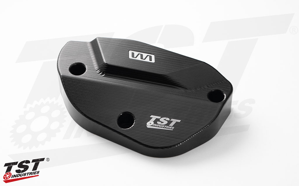 CNC machined engine case protectors help to protect your 2011+ Kawasaki ZX-10R. - MotoAmerica Edition shown