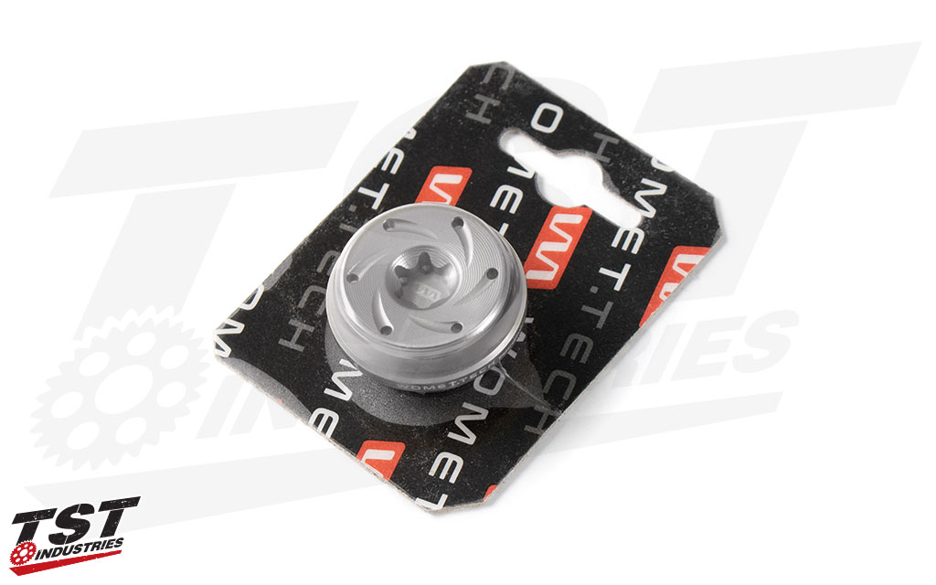 Silver (natural aluminum) Womet-Tech Oil Filler Cap M24.