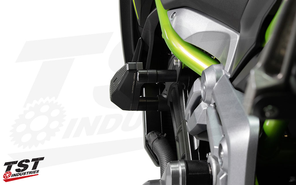 Designed to protect your Z900 / Z900RS frame and surrounding components during the event of a crash or fall.