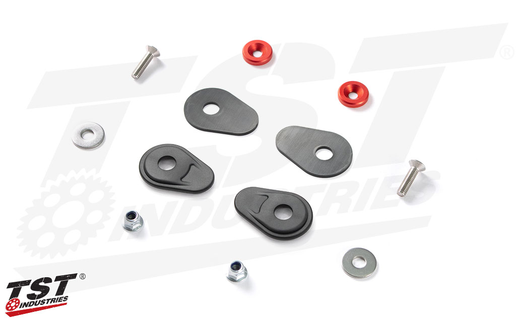 TST Rear Signal Block Off Kit for Honda CRF450L / CRF450RL / CRF300L - What's included.