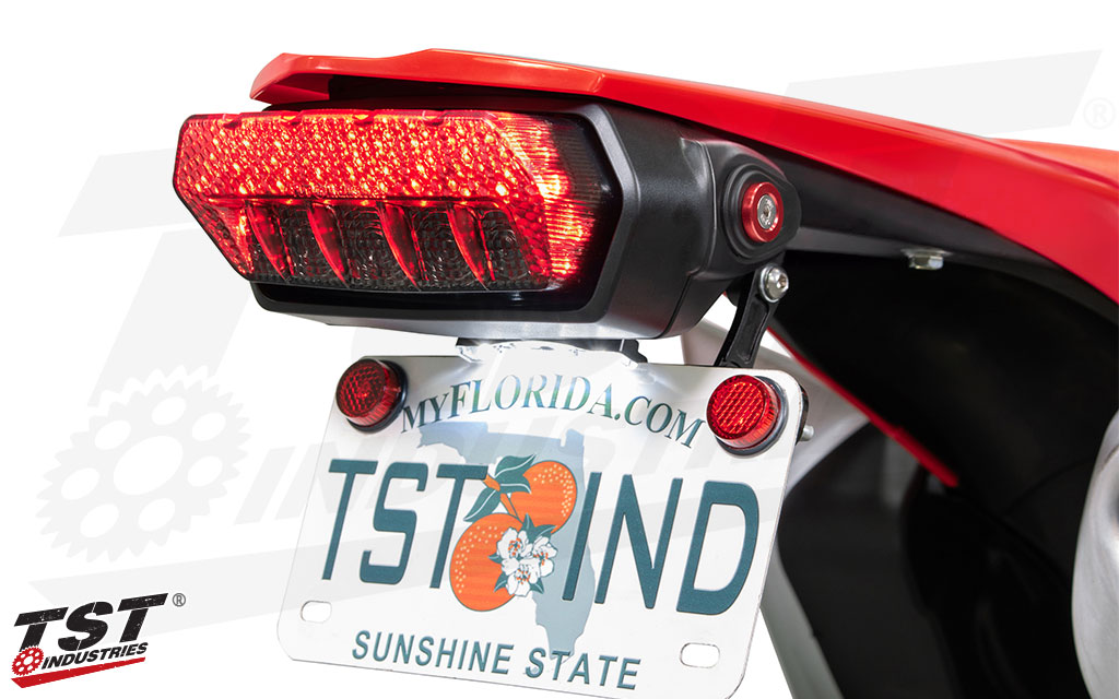 Block off the rear turn signal mounting holes on your Honda CRF450L / CRF450RL / CRF300L.