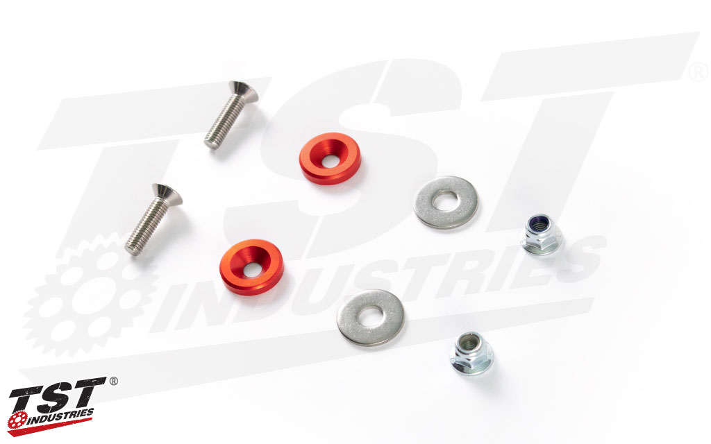 What's included in the TST Tail Bag Delete Hardware Kit for Suzuki DRZ400S / DRZ400SM.