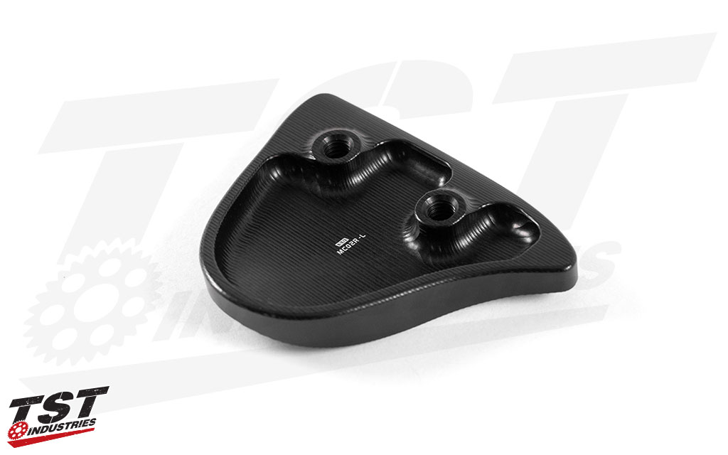 Bottom mounting provides a clean and sophisticated look on your Yamaha R1.