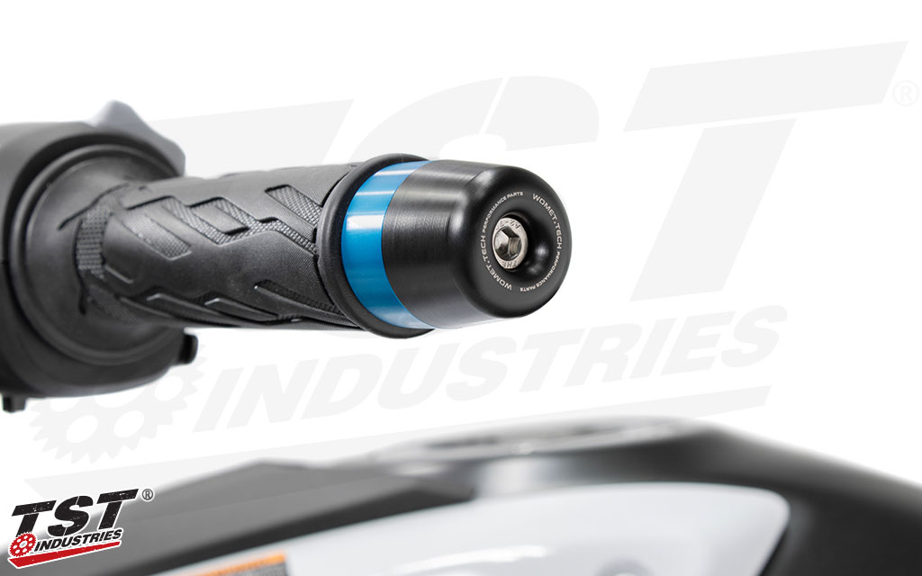 Delrin bar ends help protect your Suzuki GSX-8S controls and upper fairings.