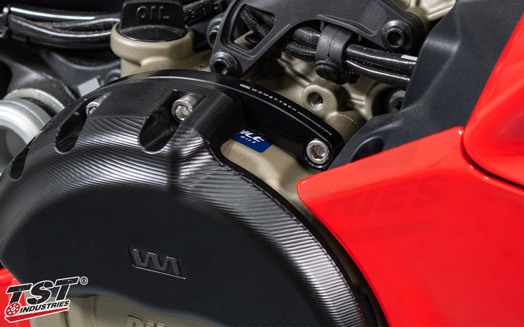 Black anodized mounting bracket included.