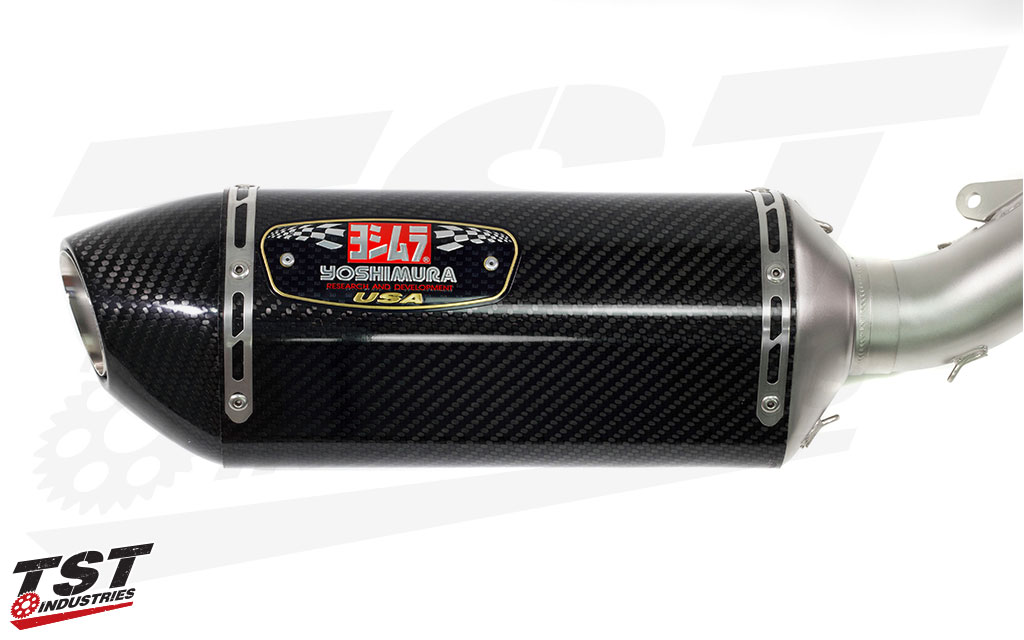 Yoshimura Race Series R-77 Carbon Fiber canister for the Yamaha FZ-09 / MT-09.