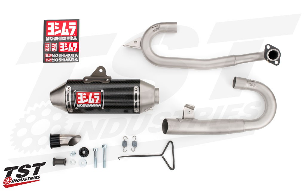 What's included in the Yoshimura RS-2 Race Mini Exhaust System.