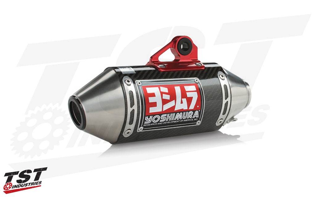 Yoshimura's RS-2 Race Mini features a carbon fiber canister.