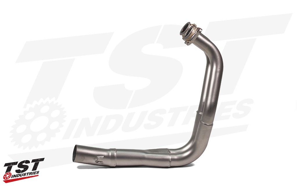 Give your Yamaha R3 or MT-03 a boost in performance with the Yoshimura Race ALPHA T full system exhaust.