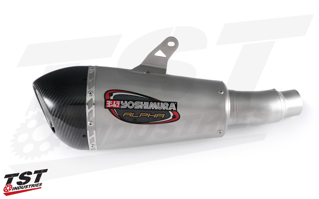 Yoshimura Race ALPHA-T Full System Exhaust for Kawasaki Ninja 400 / Z400 (Only the canister shown)