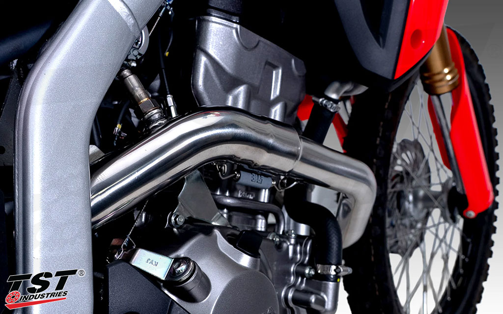 Stainless steel construction.