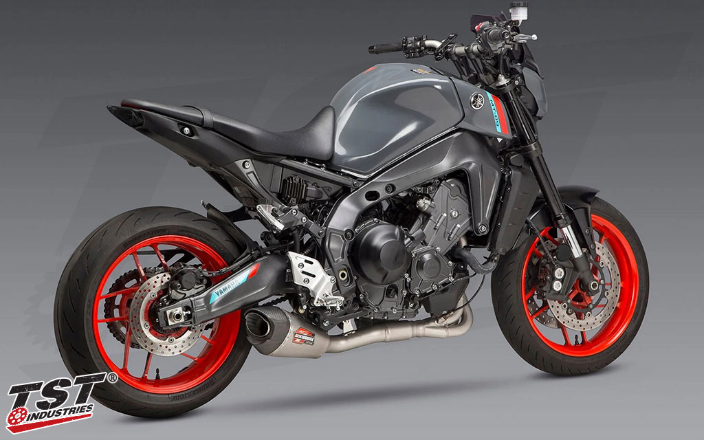Provides 2.7% increase in max HP and a 1.6% in max torque on the Yamaha MT-09 / XSR900.