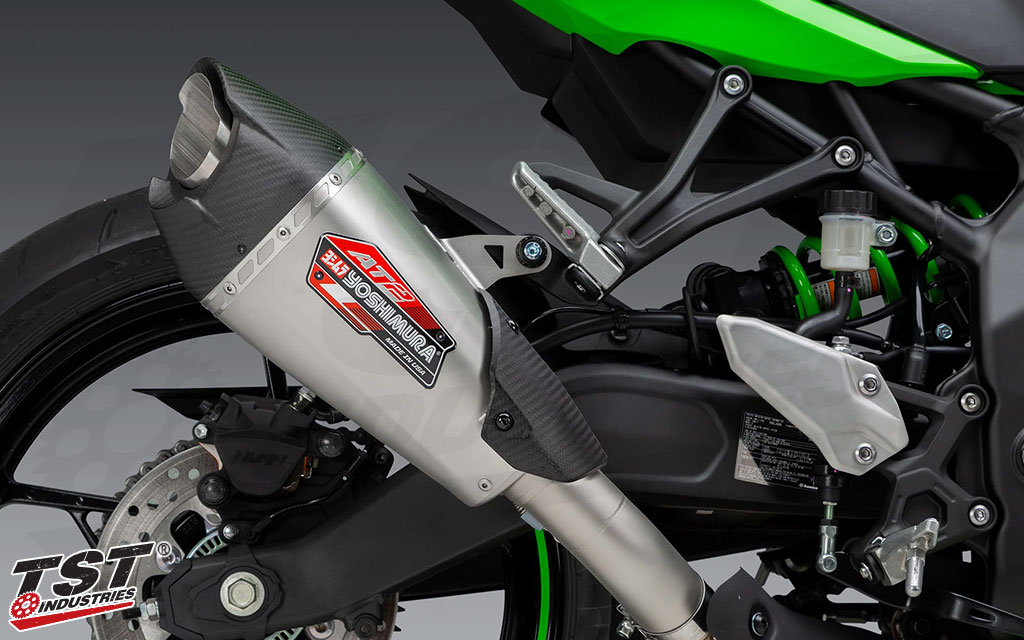 Upgrade the performance, sound, and look of your Kawasaki Ninja ZX-4R / ZX-4RR.