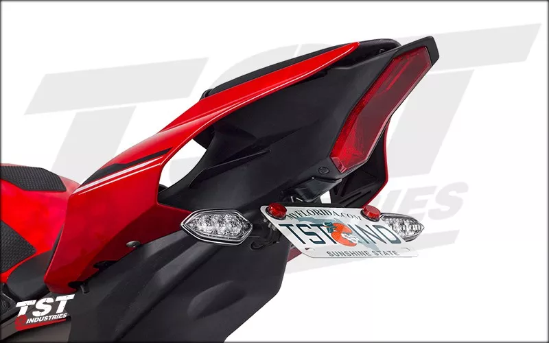 Remount the Yamaha YZF-R1 OEM Rear Turn Signals.