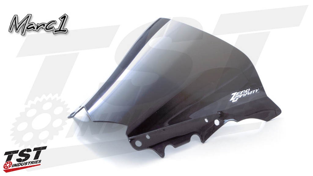 Zero Gravity Marc 1 windscreen for the Yamaha YZF-R3 2015-2018 (shown in Light Smoke).