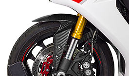 TST Twill Carbon Fiber Front Fender for Yamaha R1, R6, and FZ-10 / MT-10