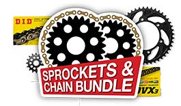 Chain & Sprocket Drivetrain Bundle for Suzuki Motorcycles - 520 Pitch