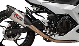 Yoshimura Race Series AT2 Stainless Full System Exhaust for Kawasaki Ninja 500 2024+