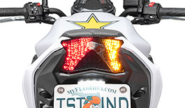 TST Programmable and Sequential LED Integrated Tail Light for Kawasaki Z650 / Ninja 650 2020+