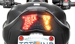 TST Programmable and Sequential LED Integrated Tail Light for Kawasaki Z900 2017+